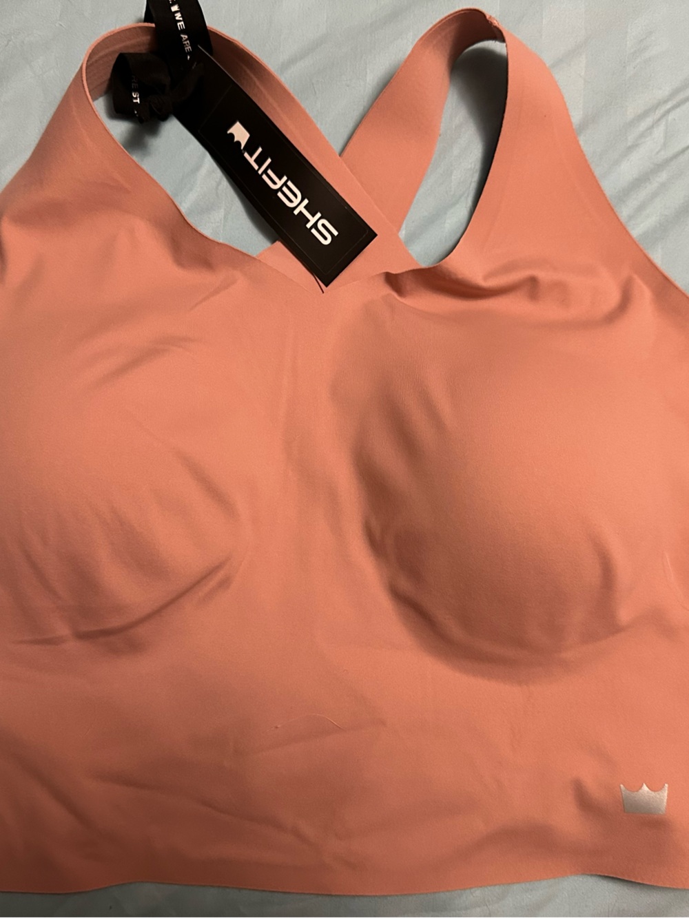 SHEFIT 2Luxe Sports Bra in Rose Clay